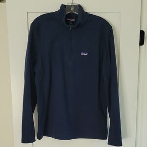 Patagonia Men's Deep Blue Zip-Up Sweater